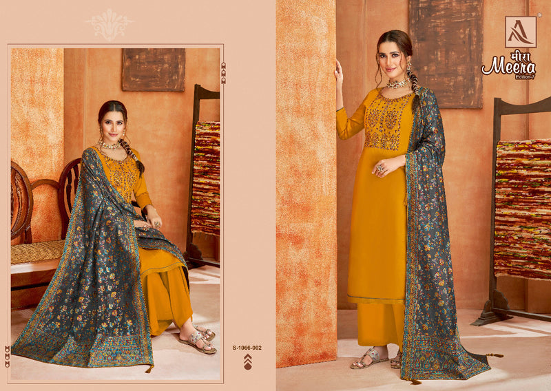 Alok Suit Meera Edition Vol 7 Jam Cotton With Fancy Work Stylish Designer Salwar Kameez