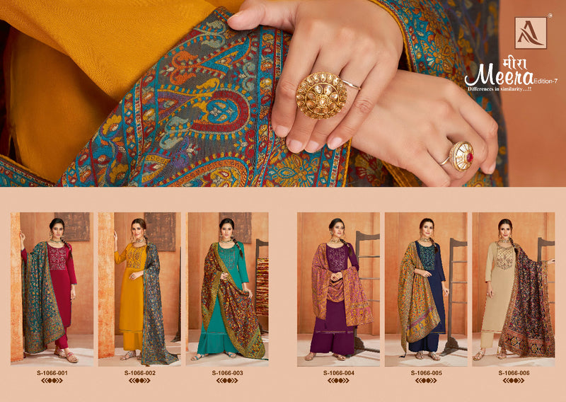 Alok Suit Meera Edition Vol 7 Jam Cotton With Fancy Work Stylish Designer Salwar Kameez