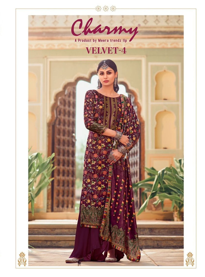 Meera Trends Velvet Vol 4 Pure Pashmina Digital Print Salwar Suit