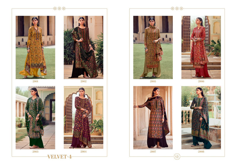 Meera Trends Velvet Vol 4 Pure Pashmina Digital Print Salwar Suit