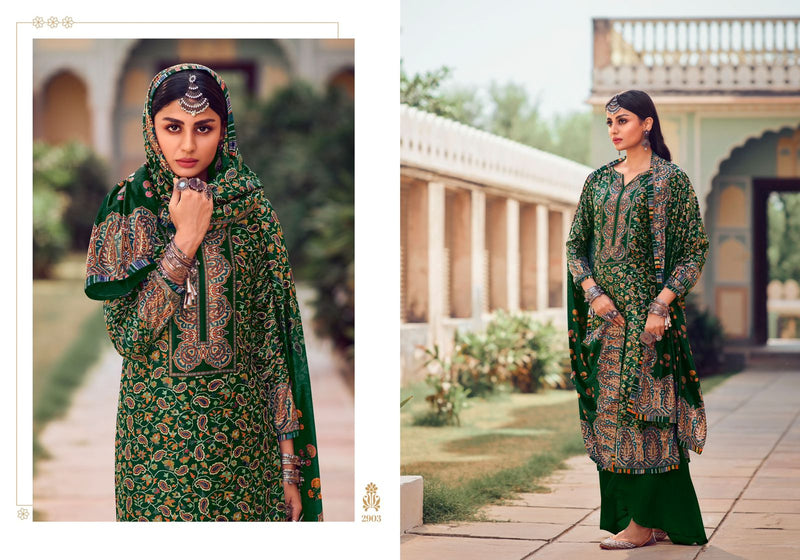 Meera Trends Velvet Vol 4 Pure Pashmina Digital Print Salwar Suit
