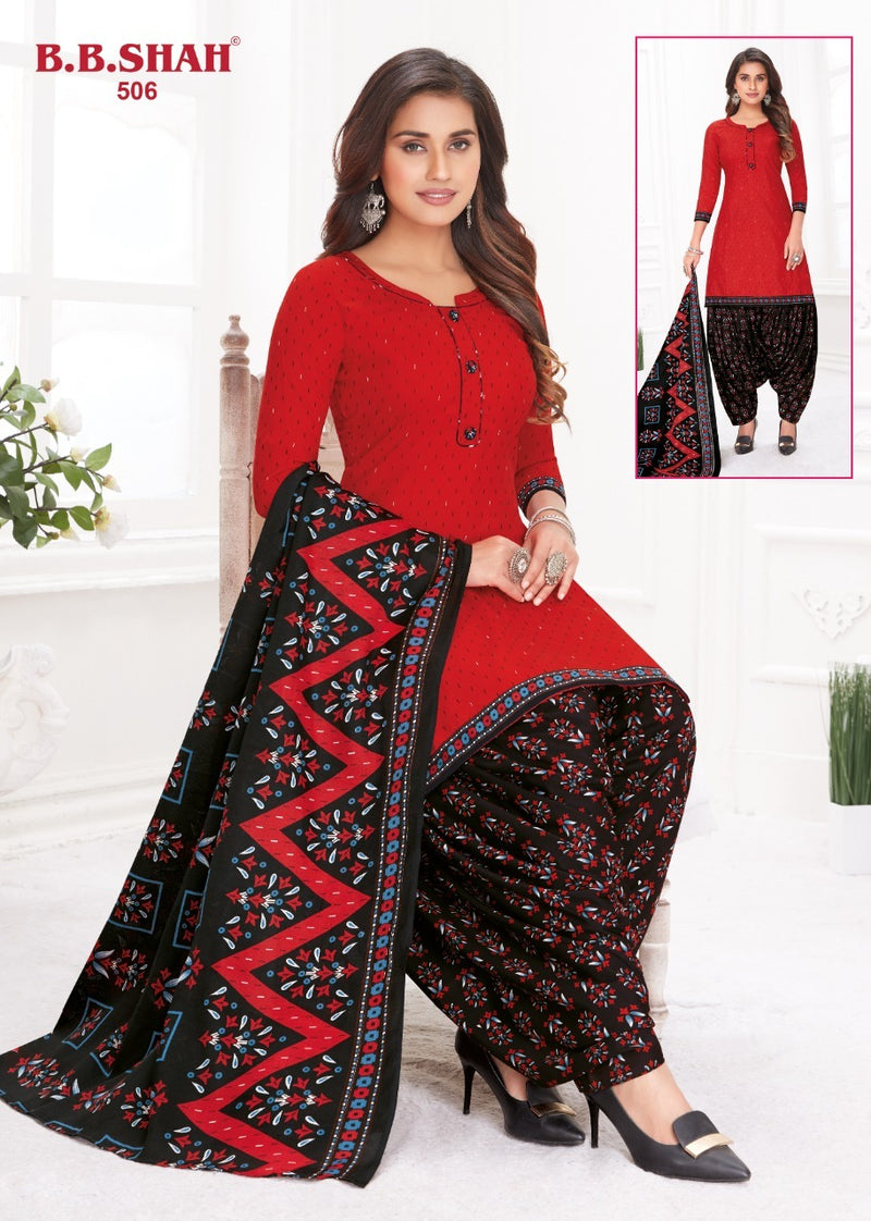 B B Shah Meera Vol 1 Indo Cotton Printed Patiyala Style Salwar Kameez