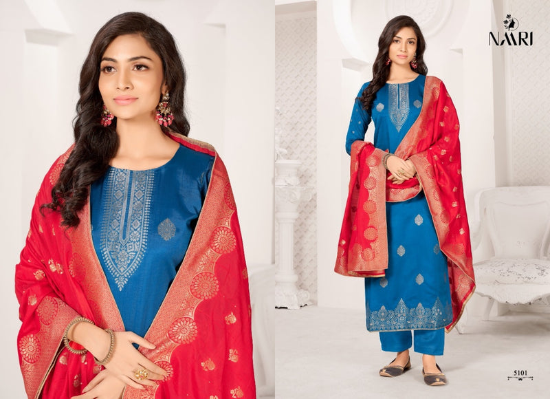 Naari Mehak Vol 3 Jacquard With Heavy Embroidery Work Stylish Designer Festive Wear Salwar Kameez