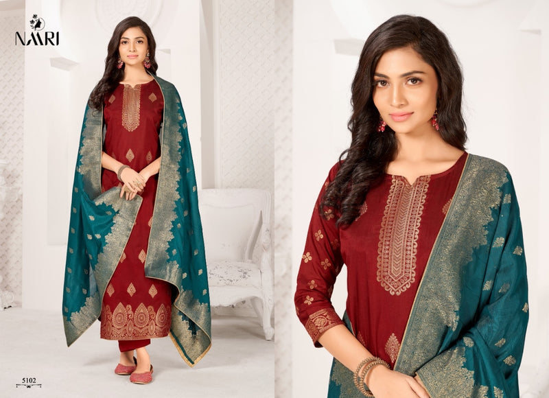 Naari Mehak Vol 3 Jacquard With Heavy Embroidery Work Stylish Designer Festive Wear Salwar Kameez