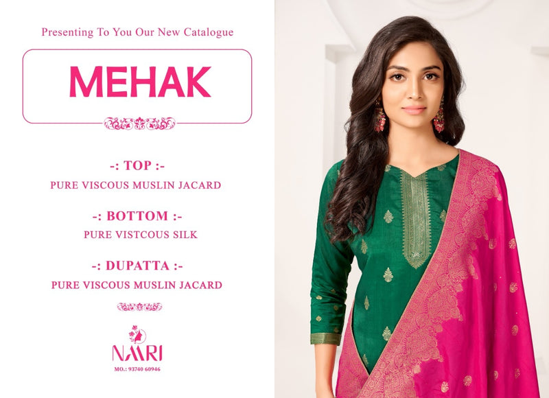 Naari Mehak Vol 3 Jacquard With Heavy Embroidery Work Stylish Designer Festive Wear Salwar Kameez