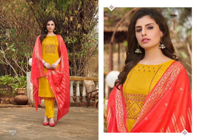 7 Clouds Mehandi Jam Cotton Fancy Stylish Embroidered Salwar Suits