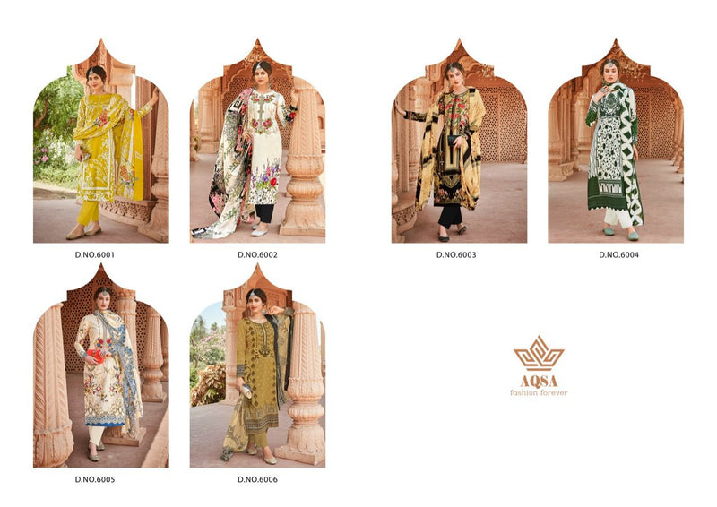 Aqsa Meher Cambric Cotton Pakistani Style Printed Party Wear Salwar Kameez