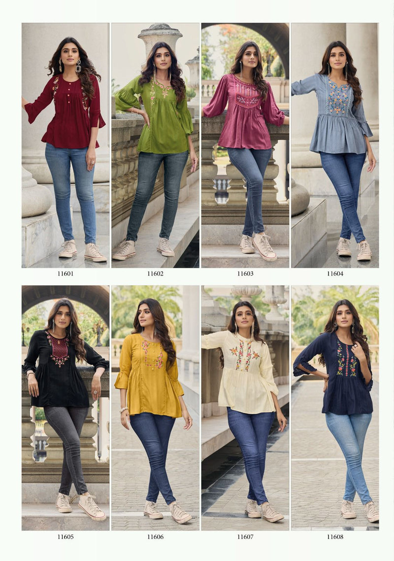 Lily And Lali Melody Vol 2 Fancy Viscose Rayon Pattern Fabrics Fancy Casual Wear Kurti