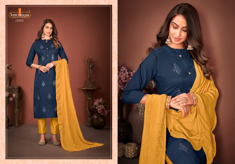 Tunic House Meraki Silk Embroidery Stylish Salwar Kameez