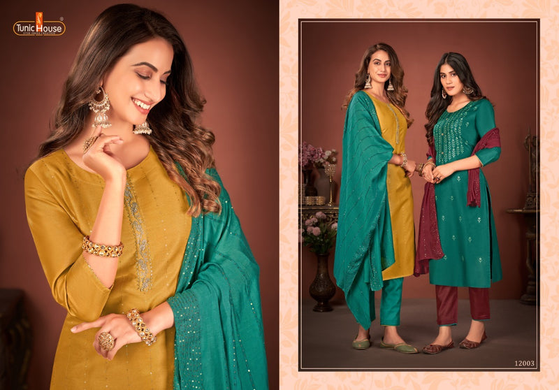 Tunic House Meraki Silk Embroidery Stylish Salwar Kameez