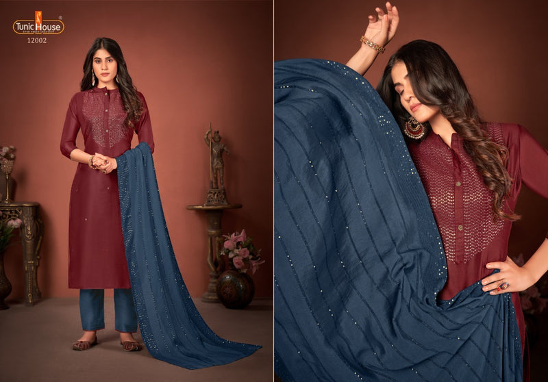Tunic House Meraki Silk Embroidery Stylish Salwar Kameez
