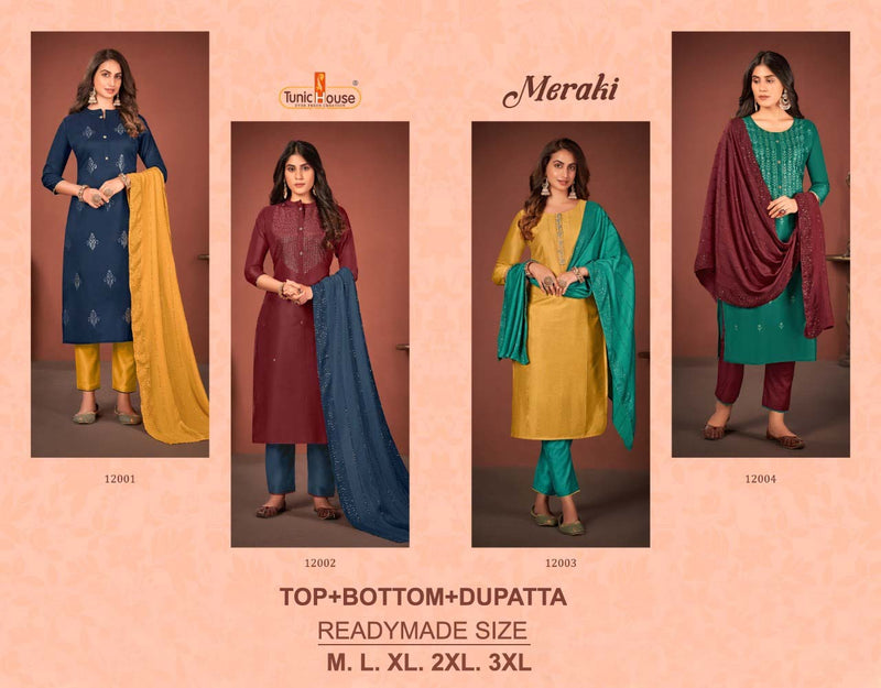 Tunic House Meraki Silk Embroidery Stylish Salwar Kameez