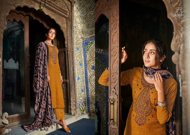 Levisha Meridel Vol 3 Pashmina Printed With Beautiful Embroidery Work Stylish Designer Salwar Kameez