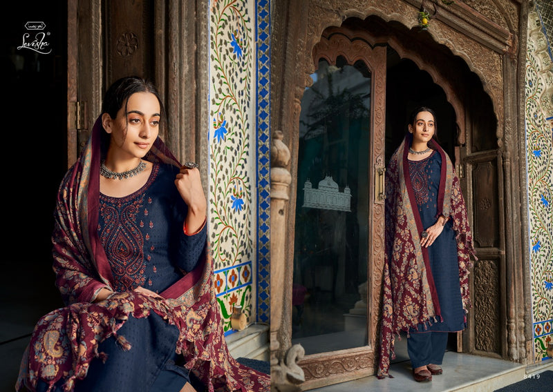 Levisha Meridel Vol 3 Pashmina Printed With Beautiful Embroidery Work Stylish Designer Salwar Kameez