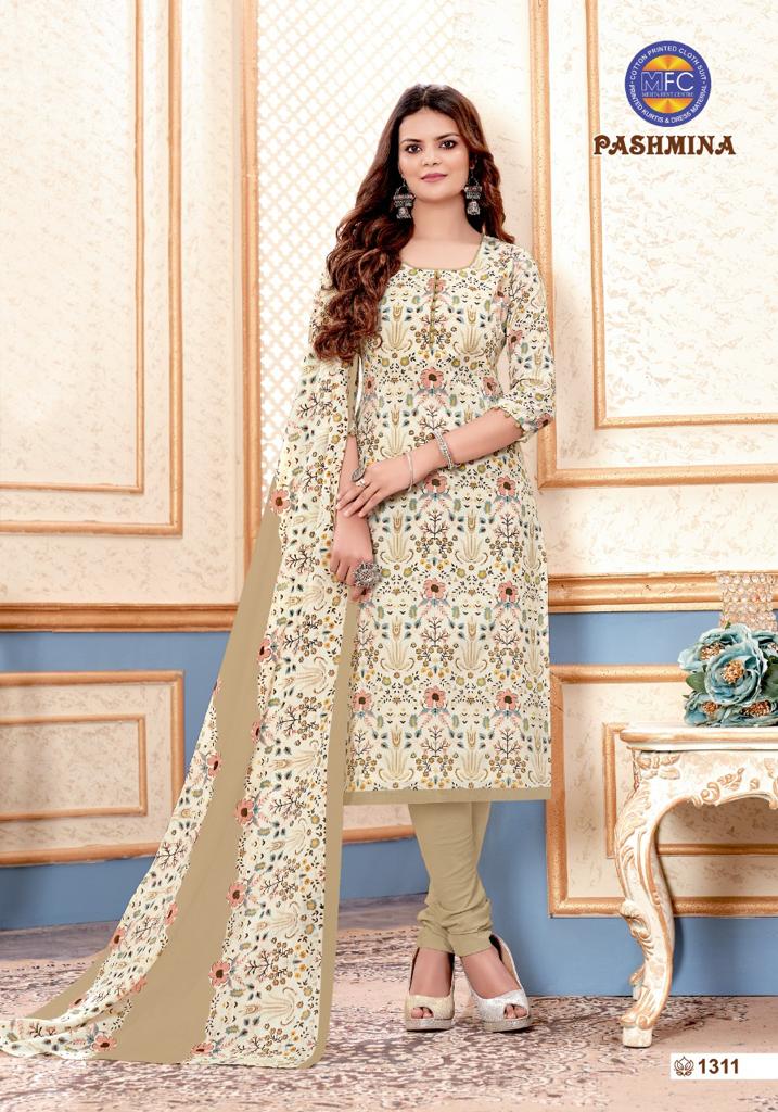 Mfc Pashmina Vol 13 Heavy Cotton Printed Party Wear Salwar Suits
