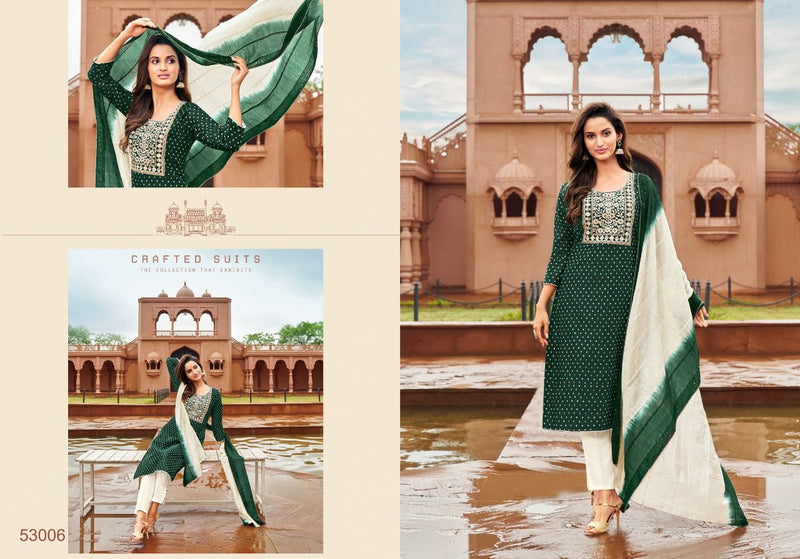 Kapil Midori Fancy Rim Zim Buti With Heavy Embroidery Work stylish Designer Festive Wear Attractive Look Kurti