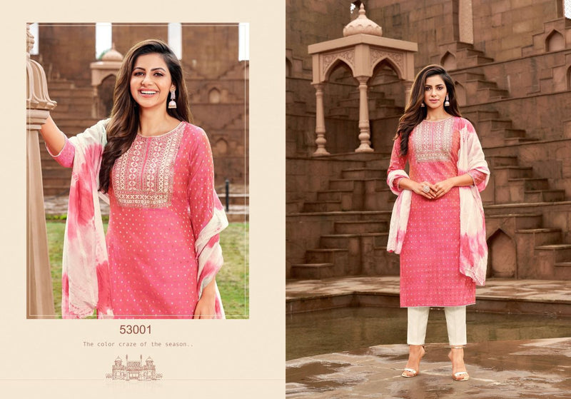 Kapil Midori Fancy Rim Zim Buti With Heavy Embroidery Work stylish Designer Festive Wear Attractive Look Kurti