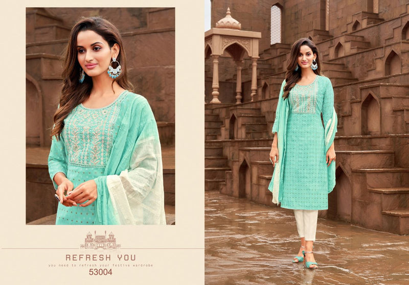 Kapil Midori Fancy Rim Zim Buti With Heavy Embroidery Work stylish Designer Festive Wear Attractive Look Kurti