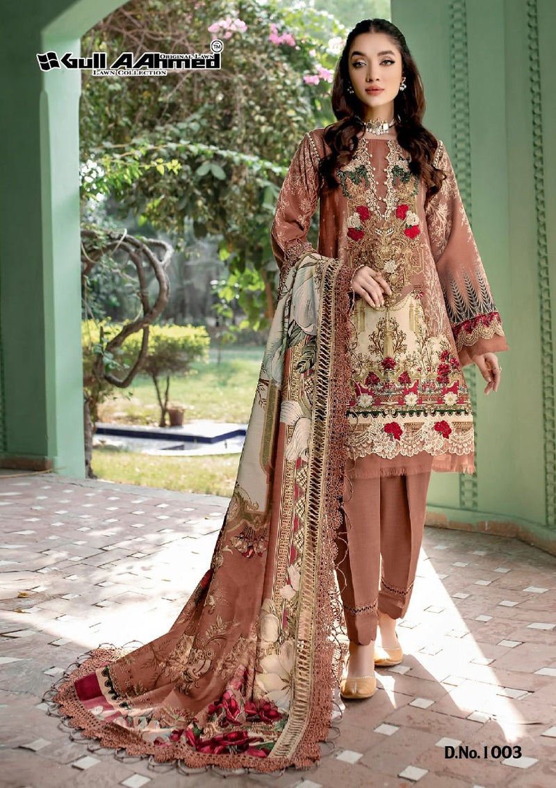 Gul Ahmed Minhal Exclusive Lawn Collection Vol 1 Pure Karachi Printed Daily Wear Suit