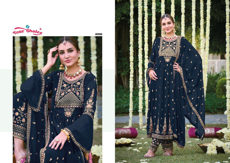 Your Choice Mirza Georgette With Heavy Beautiful Work Stylish Designer Party Wear Fancy Long Kurti