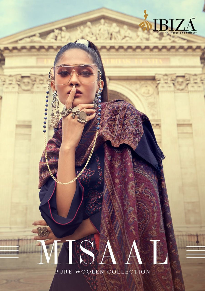 Ibiza Misaal Pure Viscose Pashmina With Heavy Embroidery Work Stylish Designer Casual Look Salwar Kameez