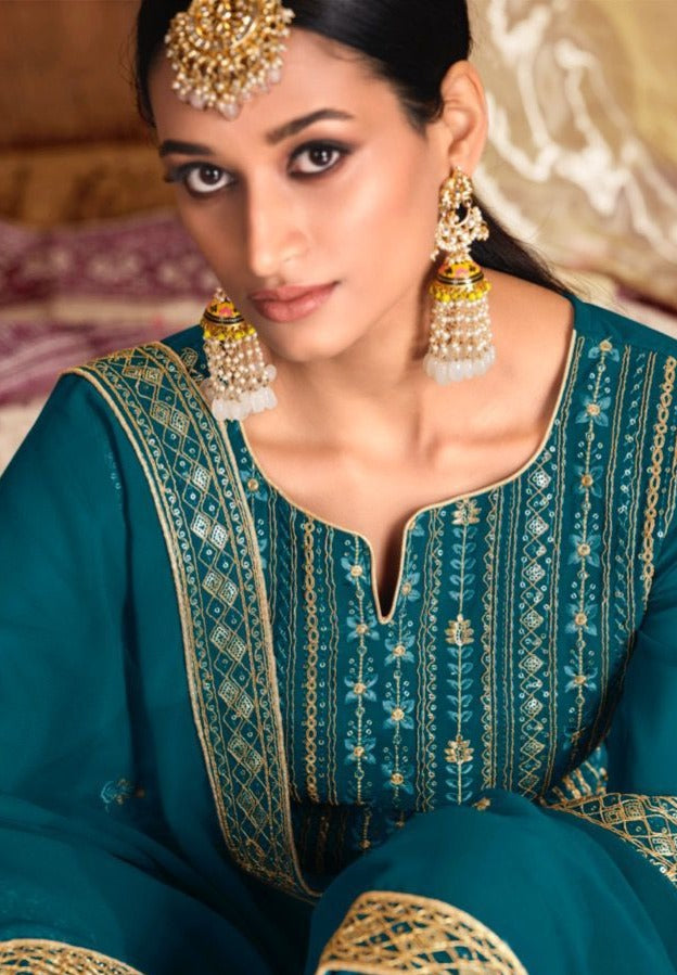 Deepsy Suits Mishri Georgette Embroidered Heavy Festive Wear Salwar Suits