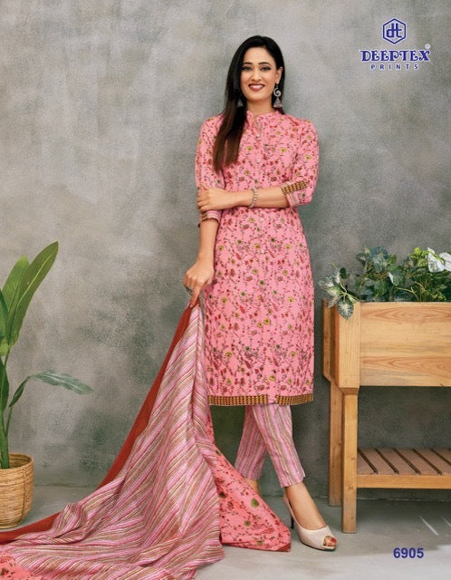Deeptex Prints Miss India Vol 69 Cotton Printed Festive Wear Salwar Kameez