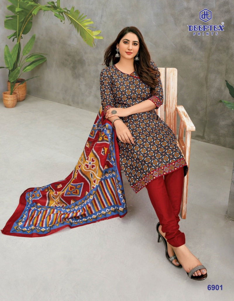 Deeptex Prints Miss India Vol 69 Cotton Printed Festive Wear Salwar Kameez