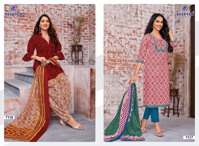 Deeptex Prints Miss India Vol 71 Cotton Printed Festive Wear Salwar Suits