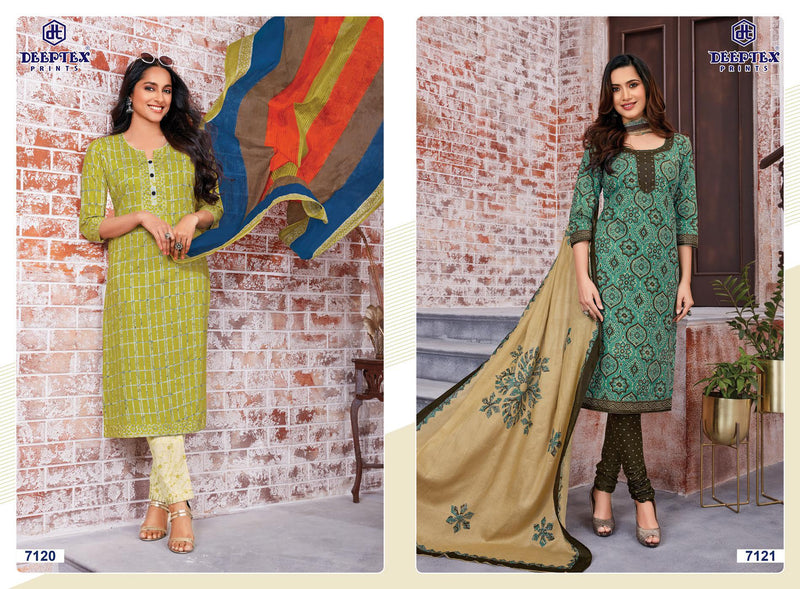 Deeptex Prints Miss India Vol 71 Cotton Printed Festive Wear Salwar Suits
