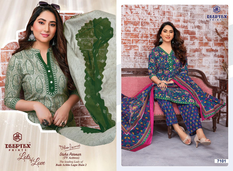 Deeptex Prints Miss India Vol 71 Cotton Printed Festive Wear Salwar Suits