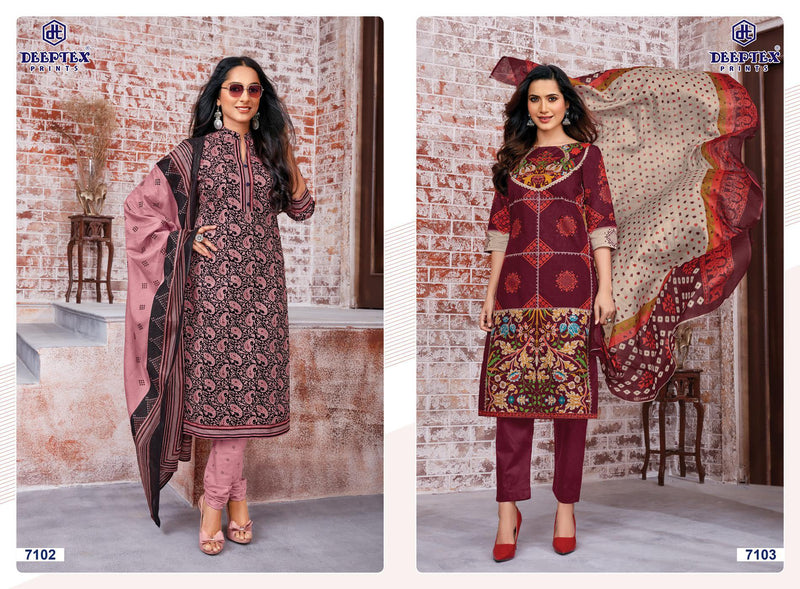 Deeptex Prints Miss India Vol 71 Cotton Printed Festive Wear Salwar Suits