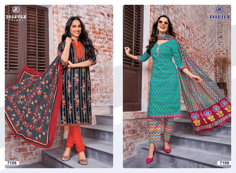 Deeptex Prints Miss India Vol 71 Cotton Printed Festive Wear Salwar Suits