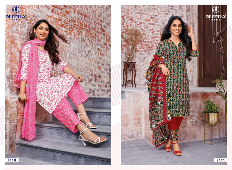 Deeptex Prints Miss India Vol 71 Cotton Printed Festive Wear Salwar Suits