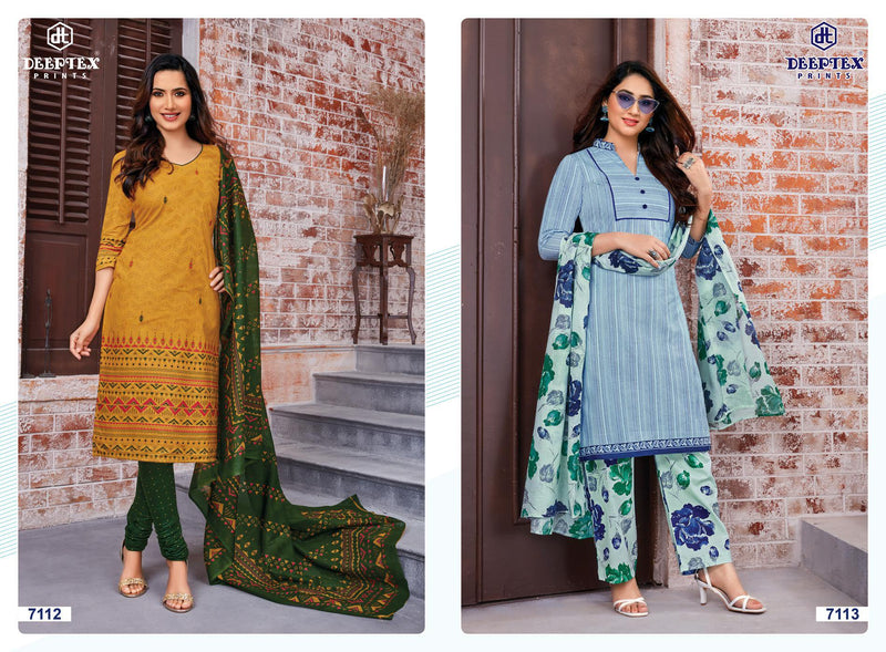 Deeptex Prints Miss India Vol 71 Cotton Printed Festive Wear Salwar Suits