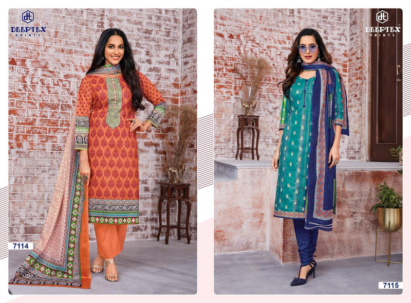 Deeptex Prints Miss India Vol 71 Cotton Printed Festive Wear Salwar Suits