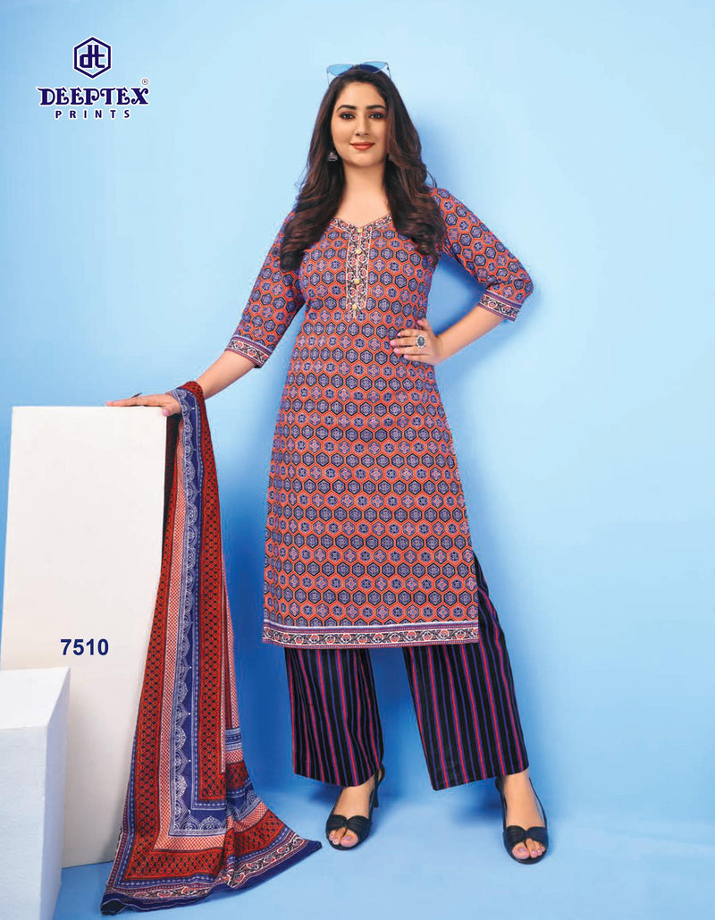 Deeptex Miss India Vol 15 Pure Cotton With Fancy Work Stylish Designer Casual Wear Salwar Suit