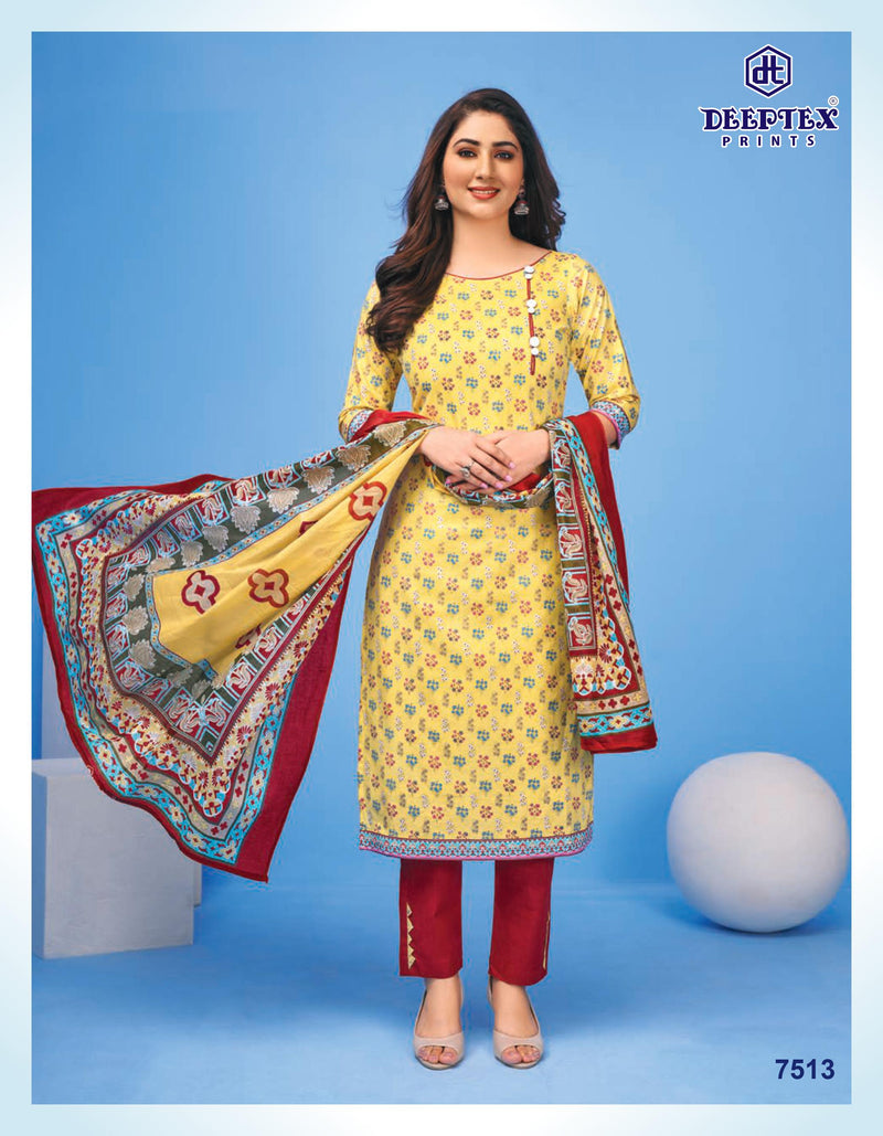 Deeptex Miss India Vol 15 Pure Cotton With Fancy Work Stylish Designer Casual Wear Salwar Suit