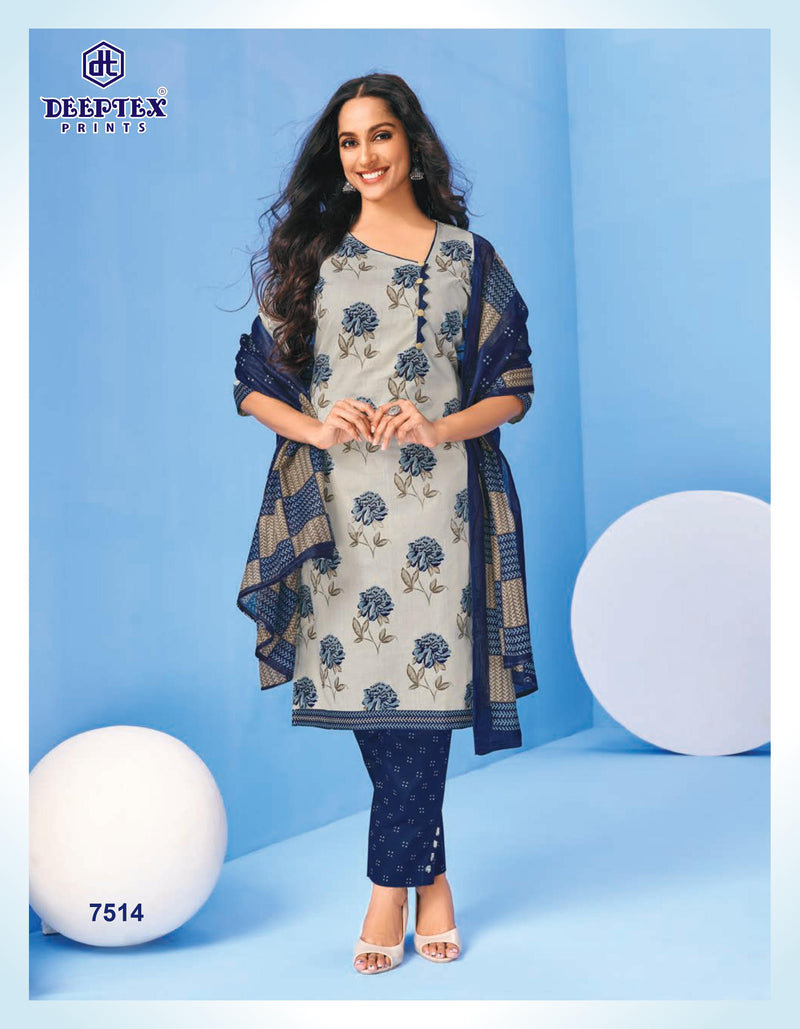 Deeptex Miss India Vol 15 Pure Cotton With Fancy Work Stylish Designer Casual Wear Salwar Suit