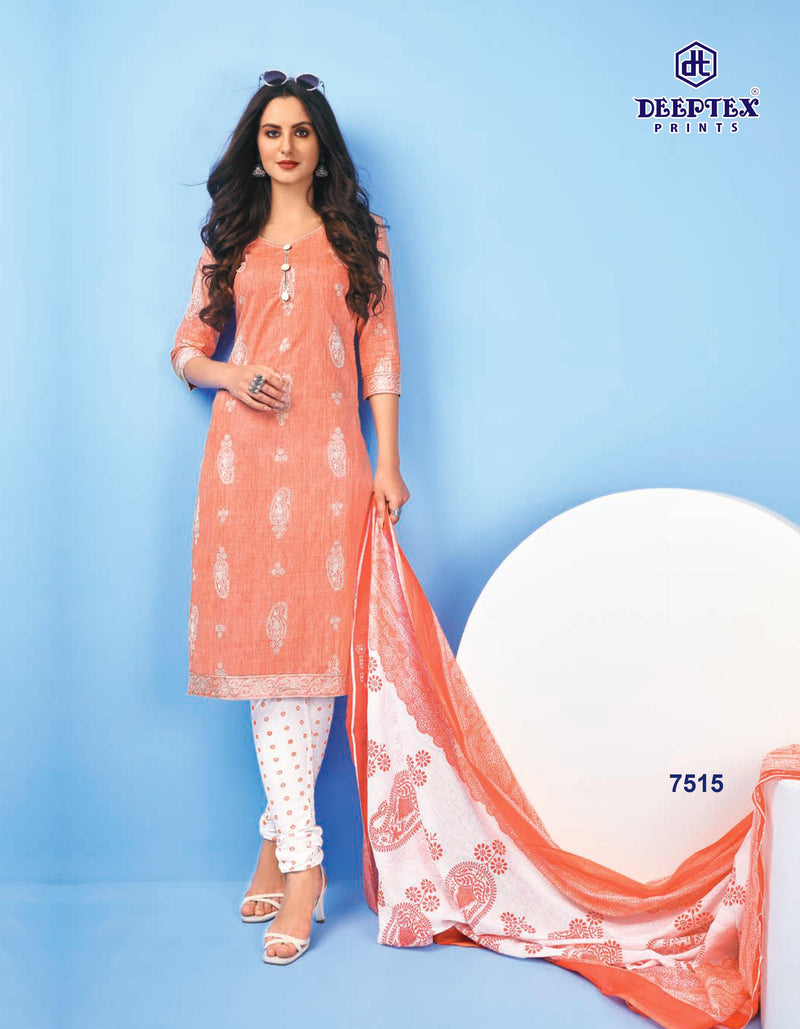 Deeptex Miss India Vol 15 Pure Cotton With Fancy Work Stylish Designer Casual Wear Salwar Suit