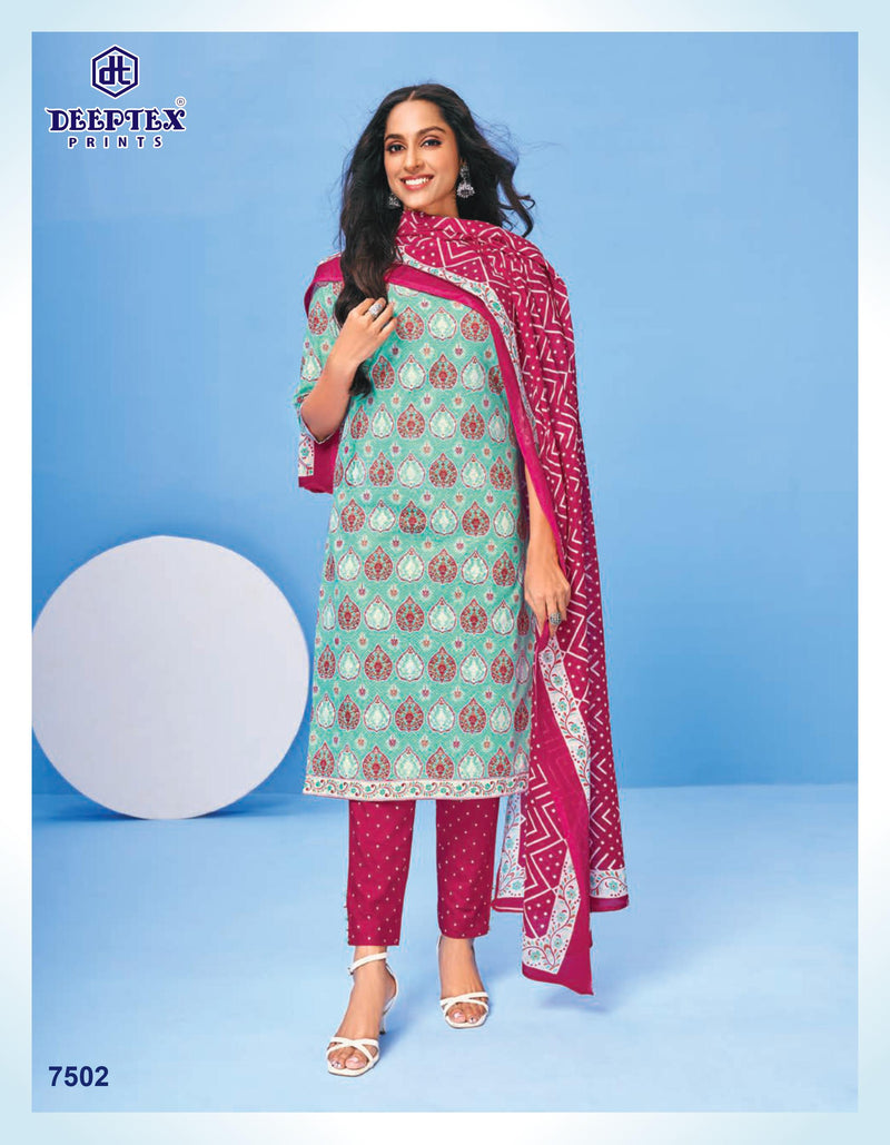 Deeptex Miss India Vol 15 Pure Cotton With Fancy Work Stylish Designer Casual Wear Salwar Suit