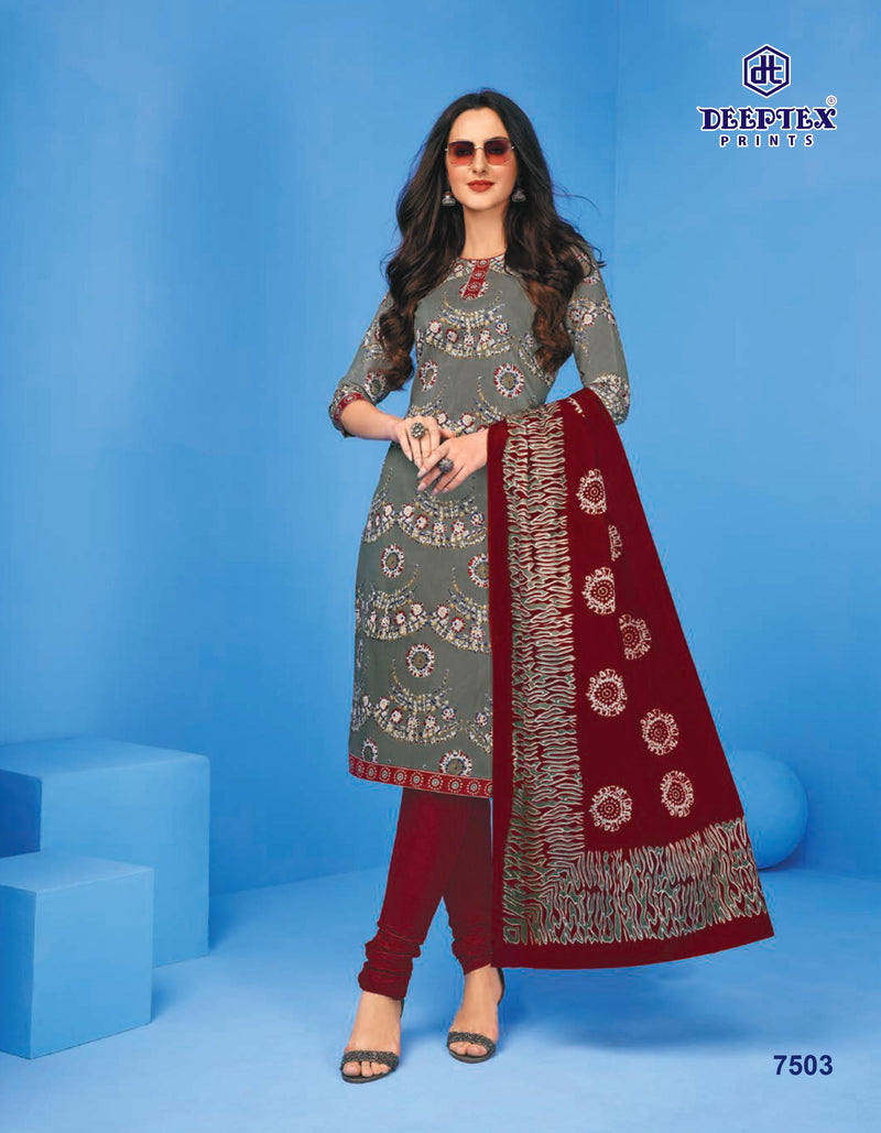 Deeptex Miss India Vol 15 Pure Cotton With Fancy Work Stylish Designer Casual Wear Salwar Suit
