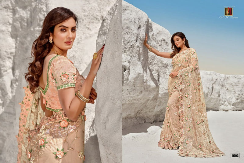 M N Saree Presents By Swarovski Vol 2 Fancy Designer Printed Exclusive Casual Wear Sarees