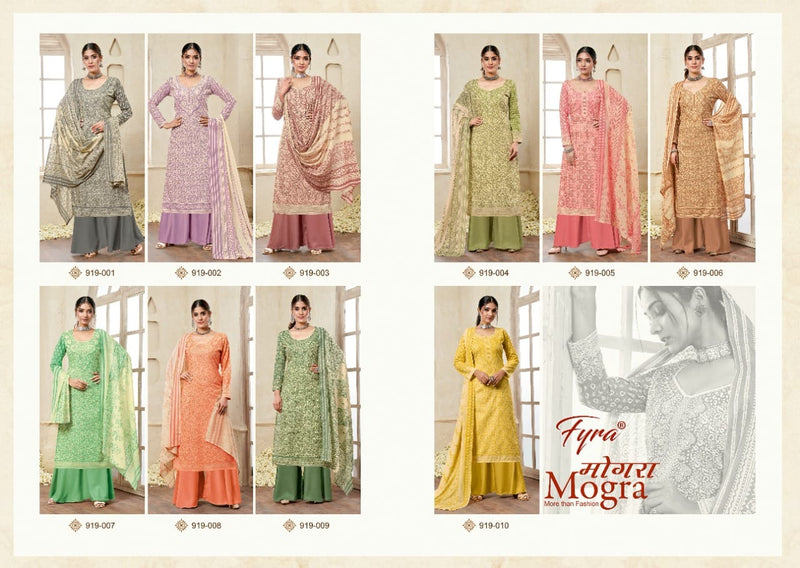 Fyra Designing Hub Moghra Cotton Party Wear Salwar Suits With Fancy Prints