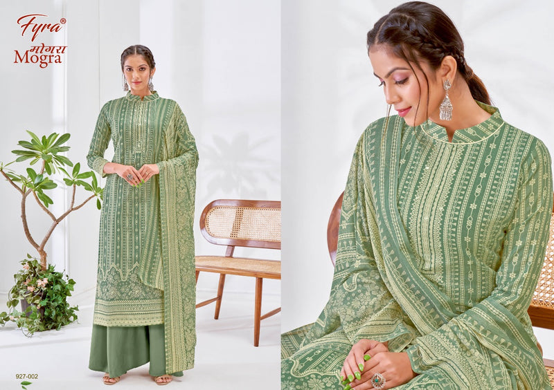 Fyra Designing Hub Mogra Cotton Fancy Printed Festive Wear Salwar Suits