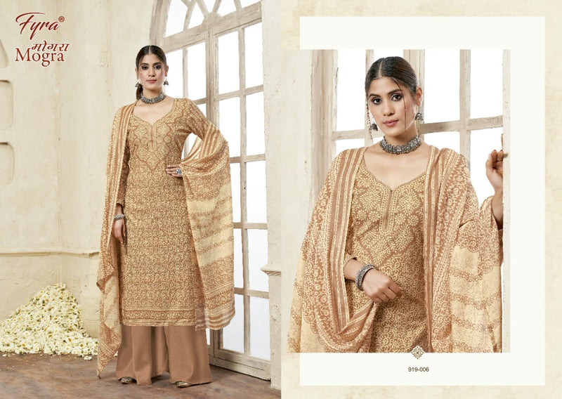 Fyra Designing Hub Moghra Cotton Party Wear Salwar Suits With Fancy Prints