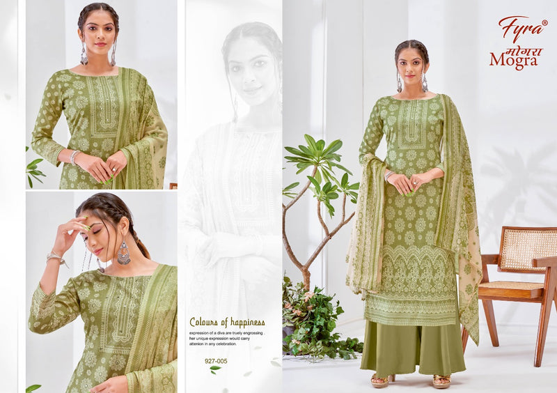 Fyra Designing Hub Mogra Cotton Fancy Printed Festive Wear Salwar Suits