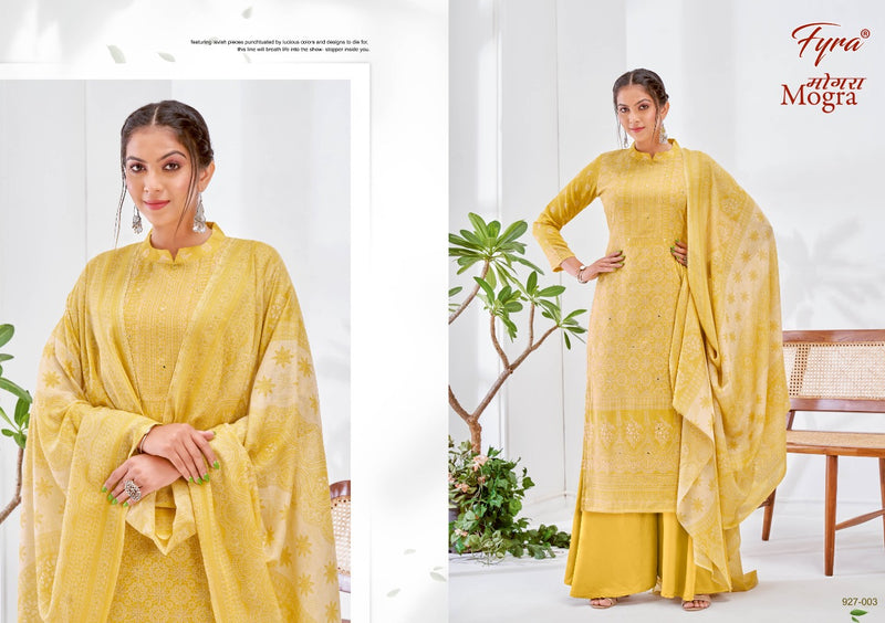 Fyra Designing Hub Mogra Cotton Fancy Printed Festive Wear Salwar Suits