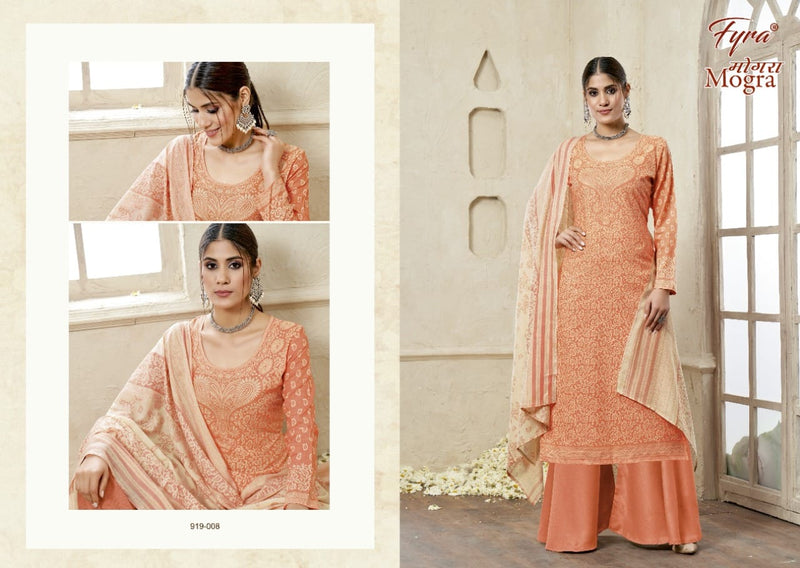 Fyra Designing Hub Moghra Cotton Party Wear Salwar Suits With Fancy Prints