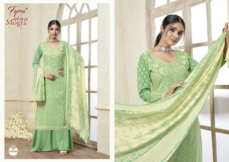 Fyra Designing Hub Moghra Cotton Party Wear Salwar Suits With Fancy Prints
